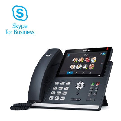 YEALINK SIP-T48S ULTRA-ELEGANT GIGABIT IP PHONE W/O POWER - SKYPE FOR BUSINESS EDITION (SIP-T48S-SFB) Unused