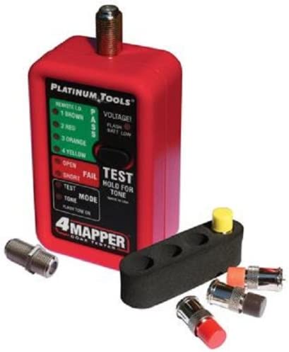 Platinum Tools 4MAPPER Coax Tester, Clamshell (T104C) New