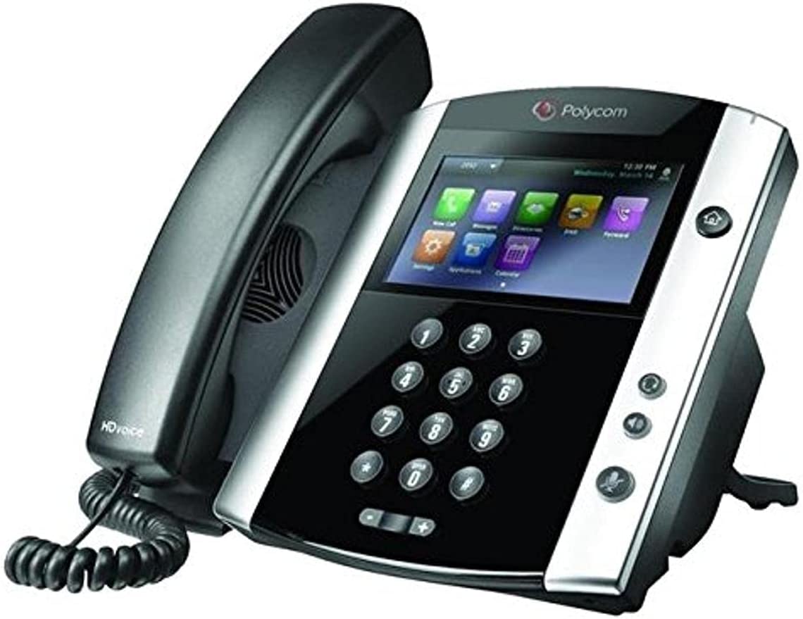 Polycom VVX601 16-line Business Media Phone without power supply Skype For Business (2200-48600-019) refurbished b-stock