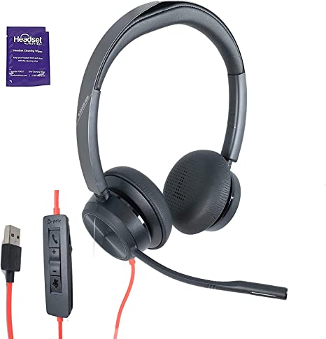 Plantronics (Poly) Blackwire 8225 Premium Wired UC Headset (USB-A) (214406-01)