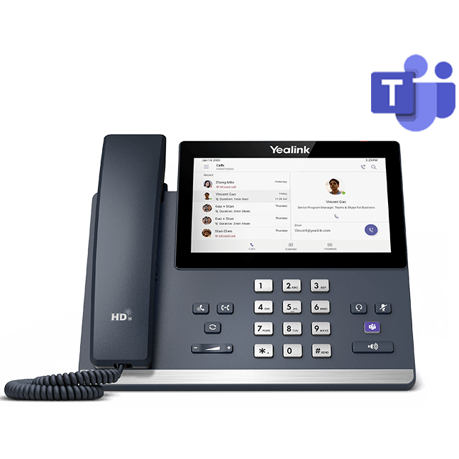 Yealink MP56 Teams Edition IP Phone - 7in Touch Screen w/Android 9 OS - PoE (MP56-TEAMS) New