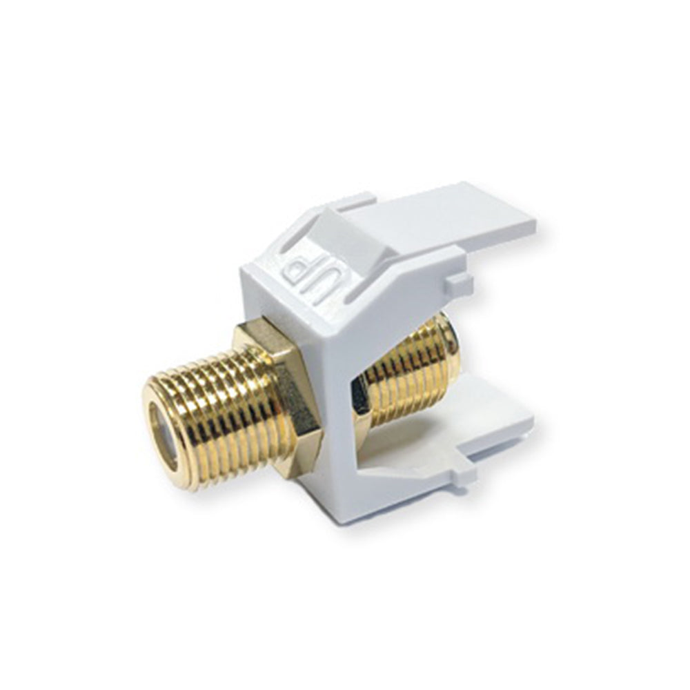 Dynacom F-style Coupler, 2-GHz (White) (10600-F2G-WH) New