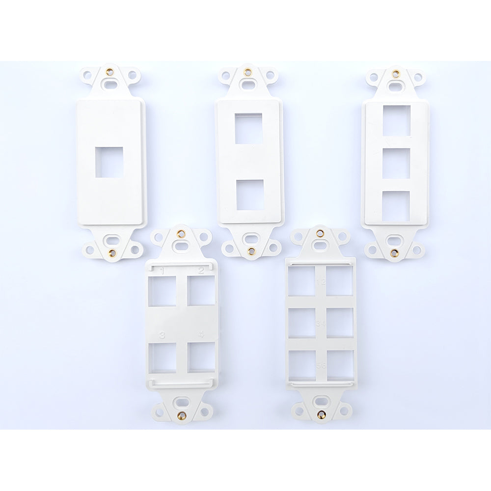 Dynacom Décor Mounting Bracket, 4-Port (White) (10600-PDF4-WH) New