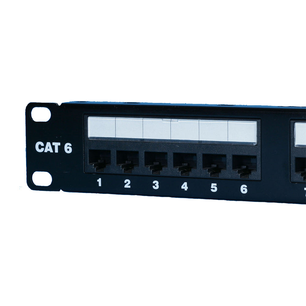 Dynacom Cat6 Data Patch Panel, with 6-pack Inserts, 48-Port (2013-48C6EA) New