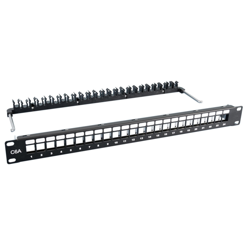 Dynacom Blank Patch Panel For Cat6A FTP, 48-Port (2022-48AS) New