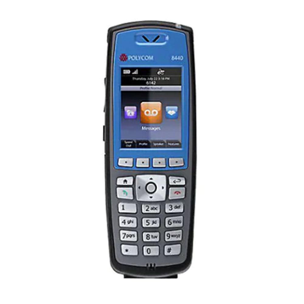 Spectralink 8440 without Lync support North American Handset - Blue Order battery and charger separately (2200-37147-001) New