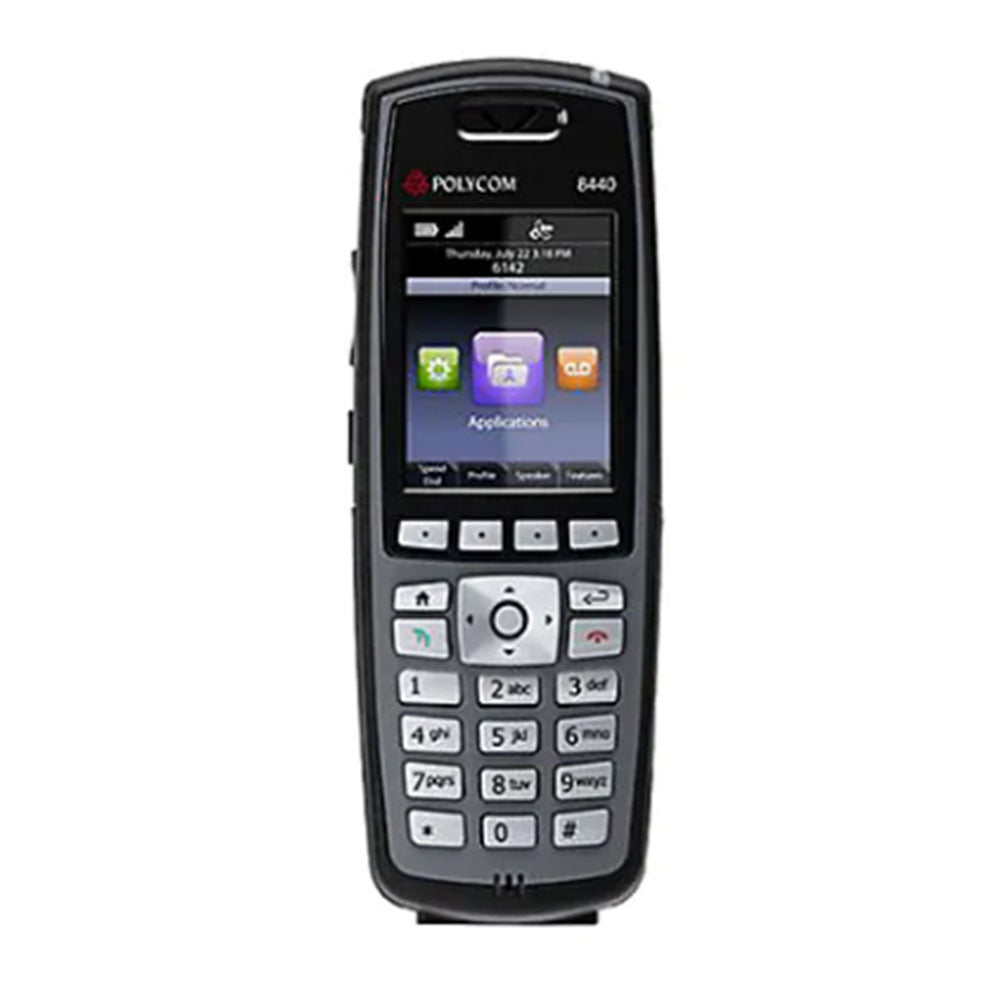 Spectralink 8440 without Lync support, North American Handset - Black - Battery & Charger Sold Separately (2200-37148-001) New