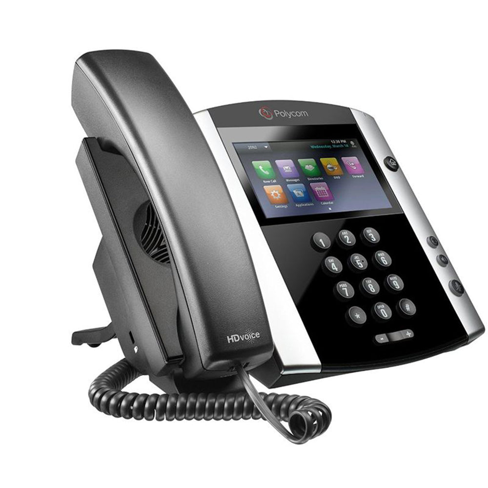 POLYCOM VVX500 12-LINE BUSINESS MEDIA PHONE WITH P/S (NEW)