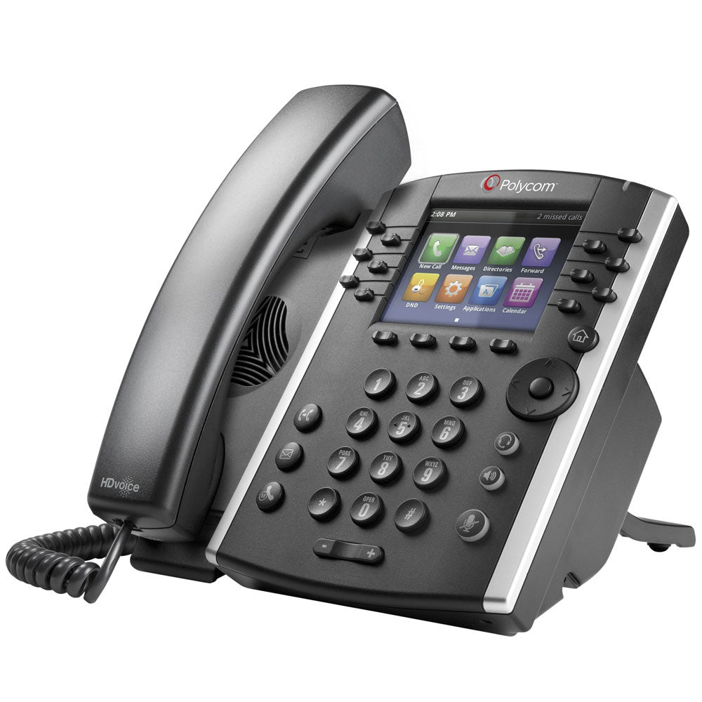 Polycom VVX411 12-Line Business Media Phone w/HD Voice - Includes P/S (2200-48450-001) Unused