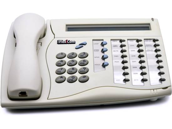 Tadiran Flexset 280D 28 Button Speakerphone 2X40 LCD Sprint Logo V0703 (72440161285) (White) Refurb