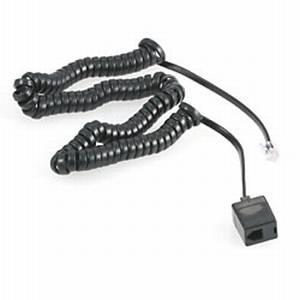 Plantronics Coiled 10' Telephone Extension Cable - Male-to-Female Modular (40286-01) New