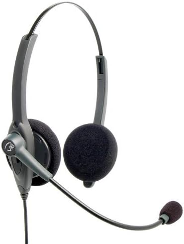 VXi Passport 21P DC Dual Ear Headset - P Connection - Noise Cancellation - No Lower Cable (VXI-202780) New