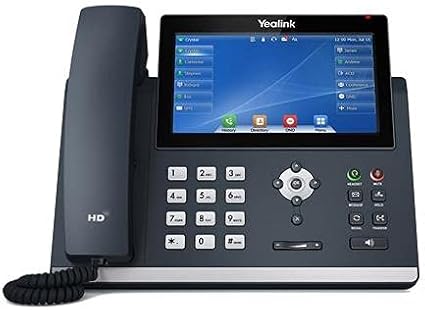 Yealink SIP-T48U - IP Phone with Dual-port Gigabit Ethernet, 7" color LCD, Dual USB ports, Up to 16 SIP accounts (power supply not included) (SIP-T48U) New