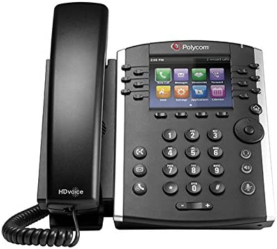 Polycom VVX411 12-Line Business Media Phone W/HD Voice, POE (2200-48450-025) New Open Box