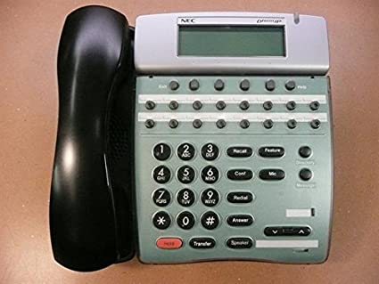 NEC IP 16-BTN Display Phone, ITR-16D-2, 780016, Black, Refurbished