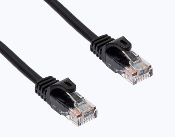 7 Foot Black CAT 5E Patch Cord Box of 200 Unused