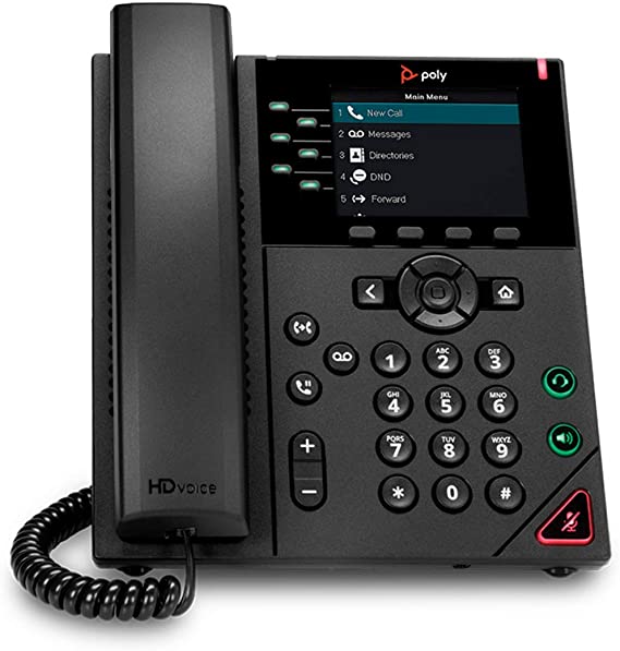 Polycom VVX350 6-Line Desktop Business IP Phone - POE (2200-48830-025) Unused