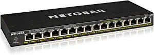 Netgear 16-Port Gigabit Unmanaged High-Power POE+ (183W) Switch w/FlexPoE (GS316PP-100NAS) New