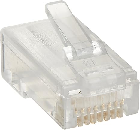 Platinum Tools RJ45 (8P8C) Cat6 2 pc Round Solid 3 Prong, 25/Clamshell