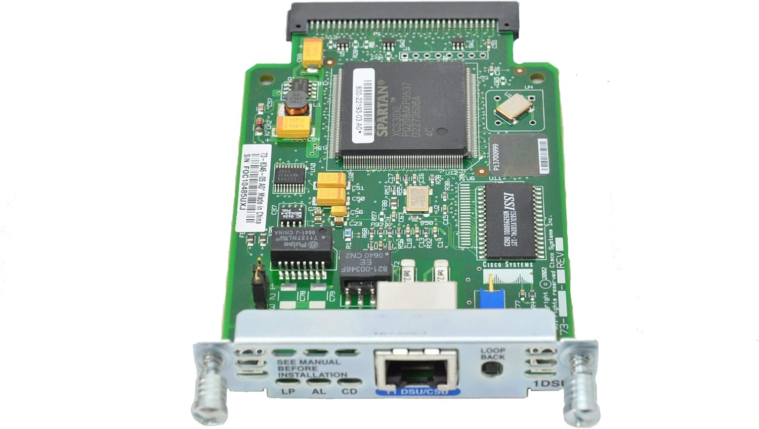 Cisco 1 Port T1-FR T1W-DSUCSU WAN Interface Card (WIC-DSU-T1) Refurb