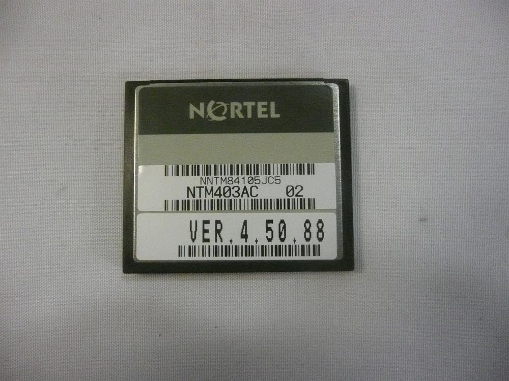 Nortel Succession IP Line 4-5 Compact Flash S-W Card (NTM403AC) Refurb