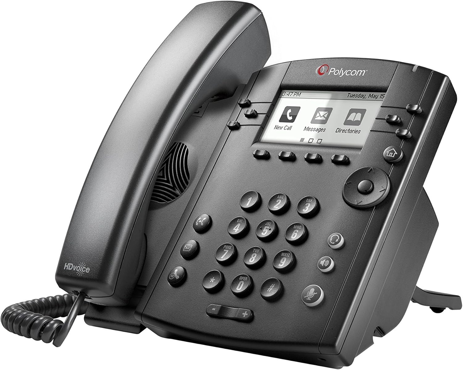 Polycom VVX300 6-Line Desktop Phone with HD Voice. Compatible Partner Platforms:20. POE. Ships without Power Supply (Refurb) B-Stock