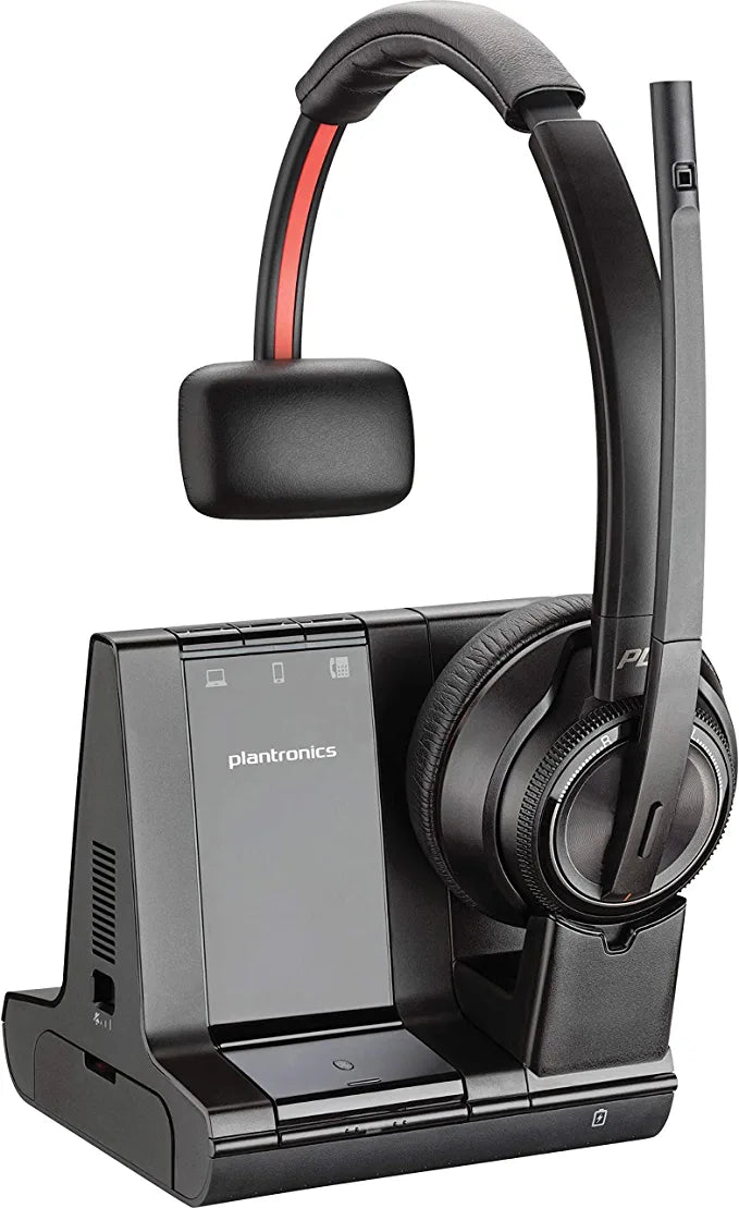 PLANTRONICS W8220 SAVI 3-IN-1 OVER-THE-HEAD STEREO UC/DECT 6.0 WIRELESS HEADSET (207325-01) NEW Open Box