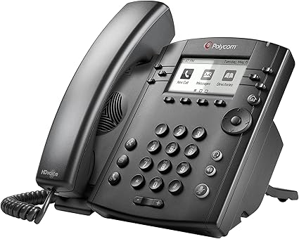 Polycom VVX300 6-Line Desktop Phone W/HD Voice, POE, Ships W/Out P/S (2200-46135-025) New Open Box