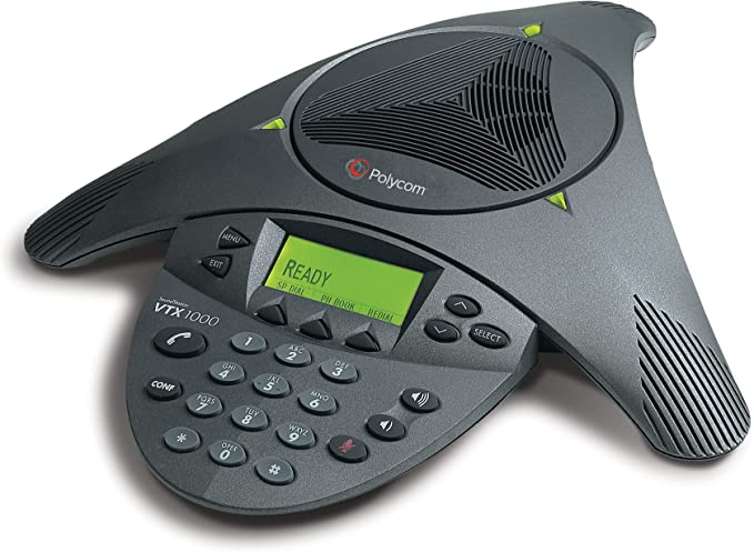 Polycom Soundstation VTX 1000 Conference Phone w/Out Ex Mics and Subwoofer (2200-07300-001) Refurbished
