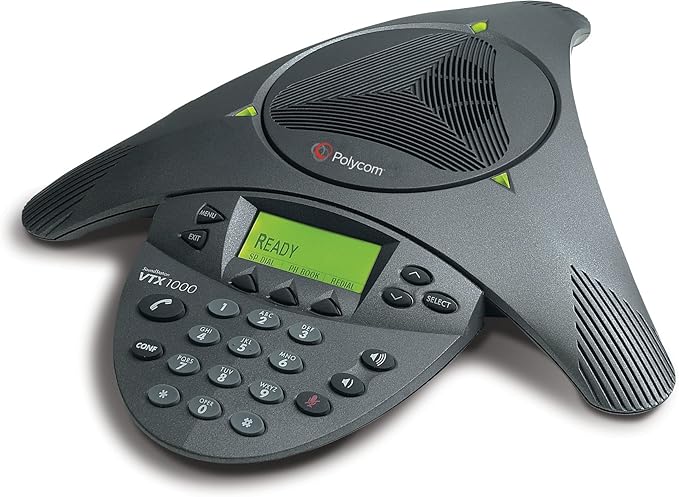 Polycom Soundstation VTX 1000 Conference Phone w/Out Ex Mics and Subwoofer (2200-07300-001) Refurbished