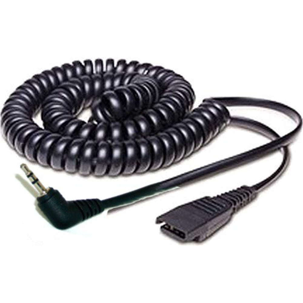 Jabra GN1200 Coiled QD to 2.5mm 2 Meters (8800-01-46) New