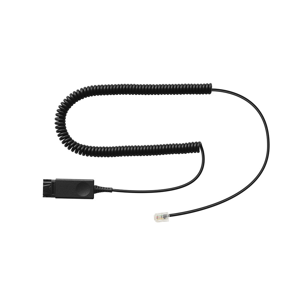 Addasound DN1002 Quick Disconnect to RJ9 Direct Connect Cable for Avaya 1600/9600/J Series IP Phones (DN1002) New