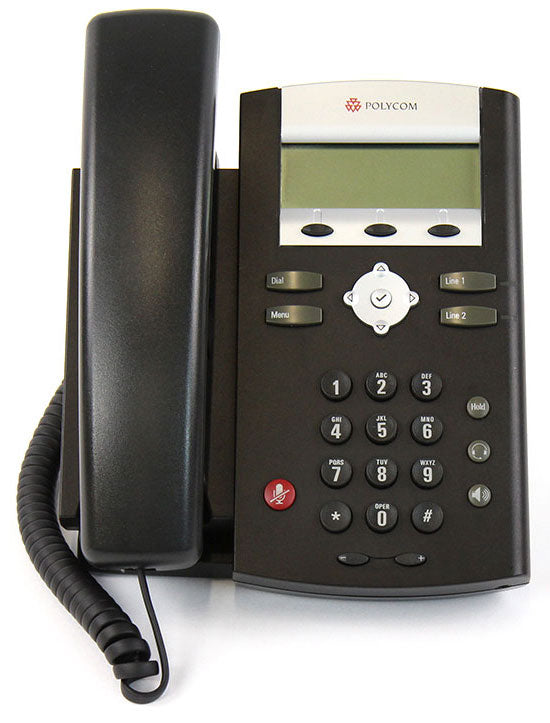 Polycom SoundPoint IP320 SIP 2-Line Desktop Phone - PoE w/out 24V Power Supply (2200-12320-025) Refurb