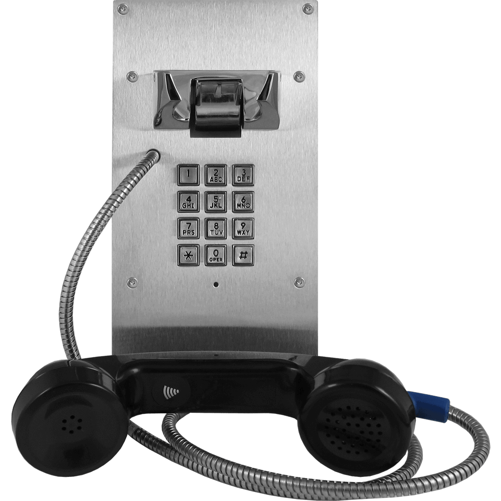 Viking VoIP Vandal Resistant Stainless Steel Panel Phone with Keypad, Auto Dialer and Relay Control (K-1900-8-IP) New