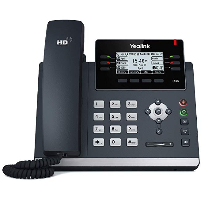 Yealink SIP-T42S - 12-Line IP Phone- PoE (SIP-T42S) Unused