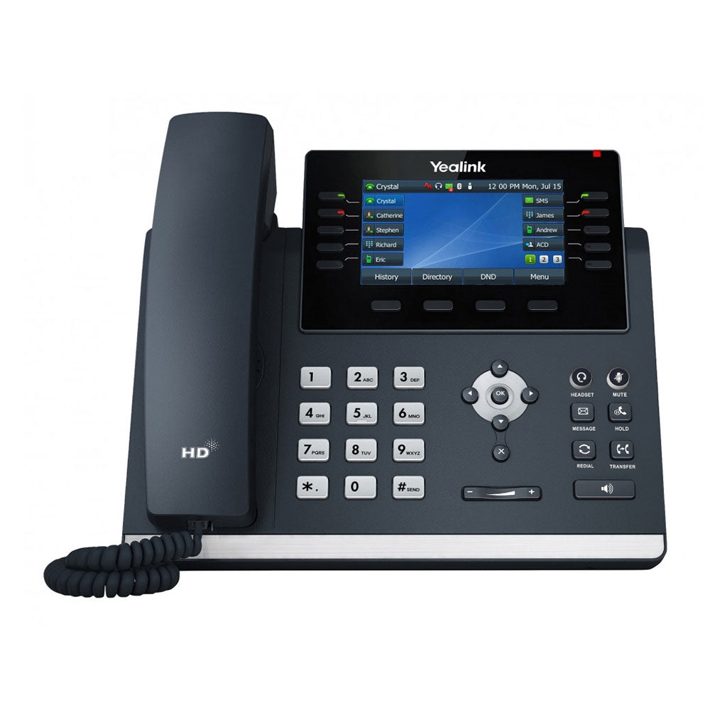 Yealink SIP-T46U 16-Line IP Phone PoE (SIP-T46U) New and power supply (PS5V2000US-SLIM)