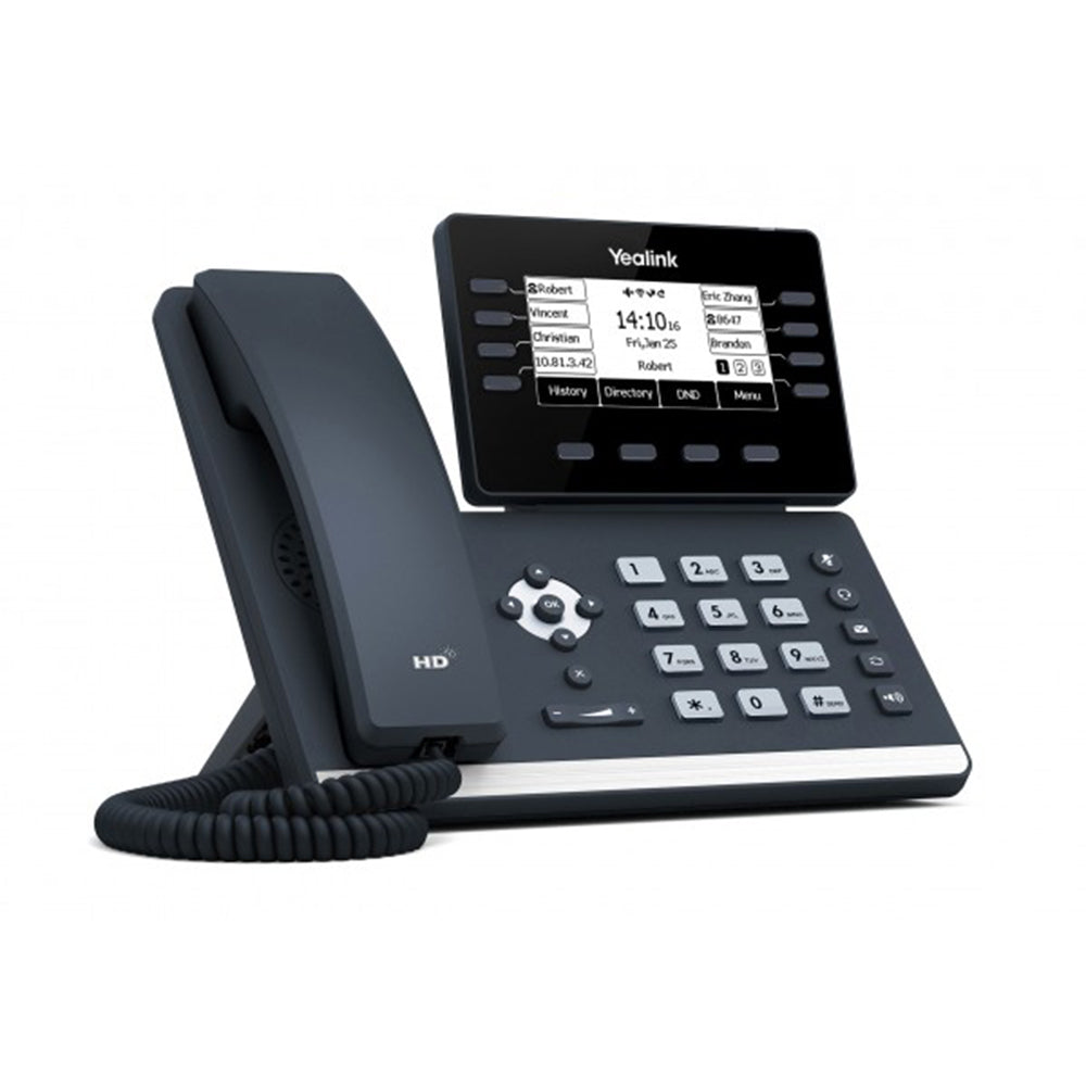 Yealink SIP-T53W-BST Wi-Fi IP Phone w/3.7" Graphical LCD Screen w/BT 4.2 - PoE (SIP-T53W) Refurb