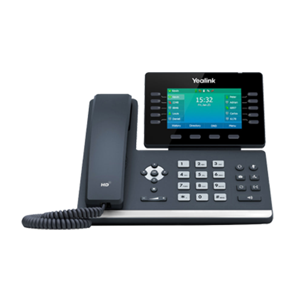 Yealink SIP-T54W Prime Business Wi-Fi IP Phone w/4.4" Color Screen & BT 4.2 - PoE (SIP-T54W) New