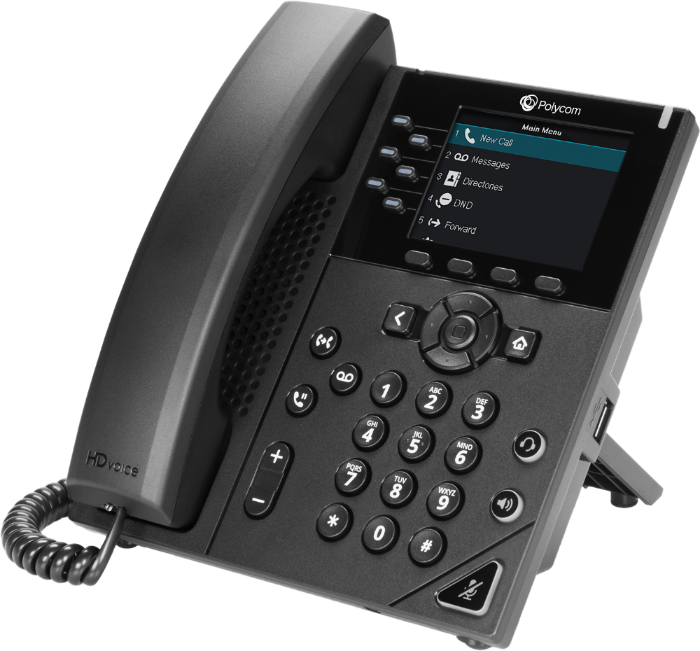 Polycom VVX350 6-Line IP Phone (2200-48830-025) New Open Box