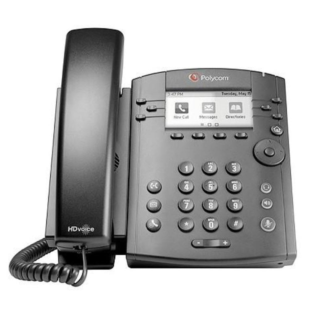 Polycom VVX 301 6-Line Desktop IP Phone - PoE (2200-48300-025) Refurb