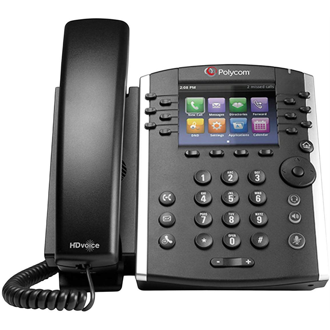 Polycom VVX400 12 Line Desktop Phone HD Voice POE No Power Supply (2200-46157-025) B Stock Refurb