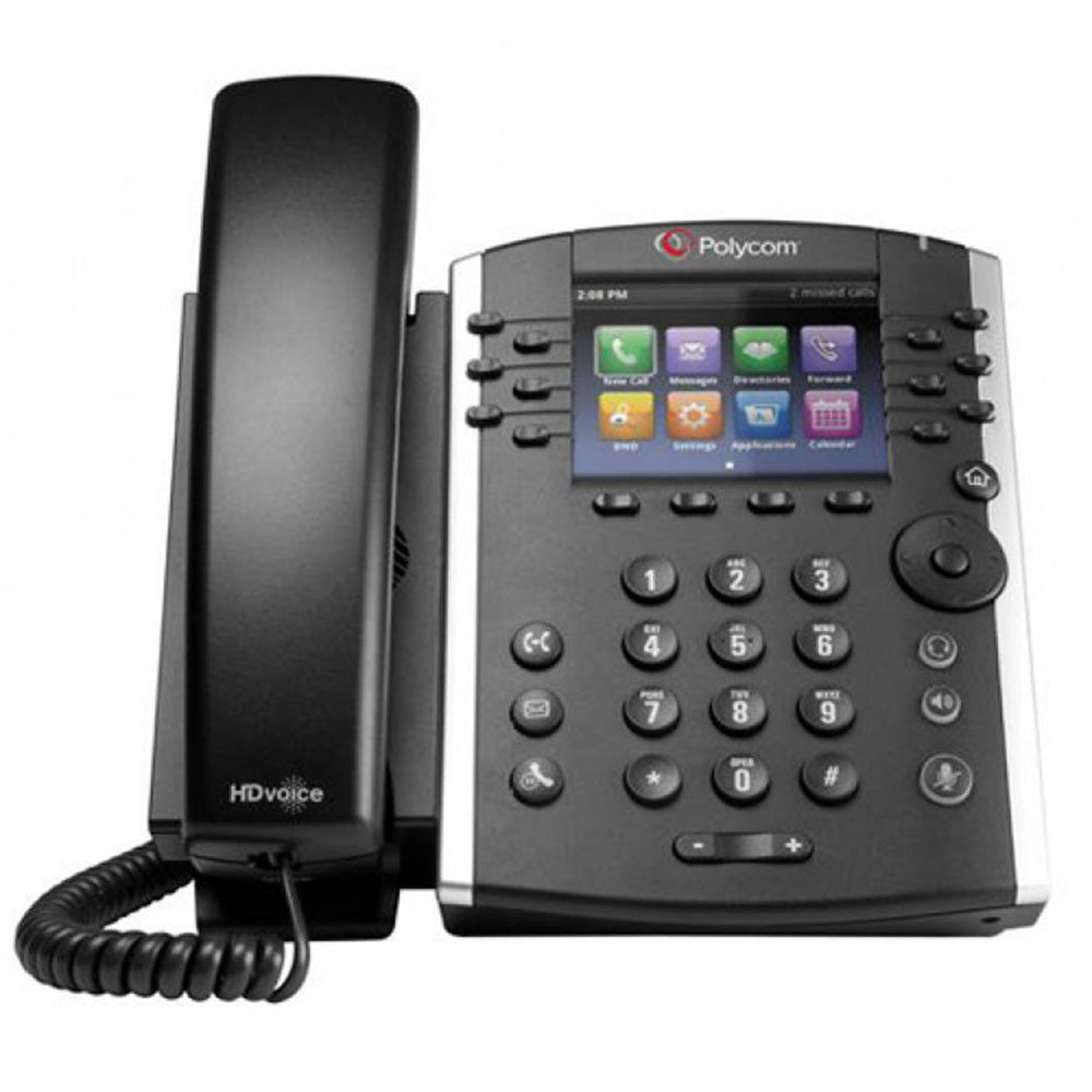 Polycom VVX 410 12-Line Business Media Phone - PoE (2200-46162-025) Refurb