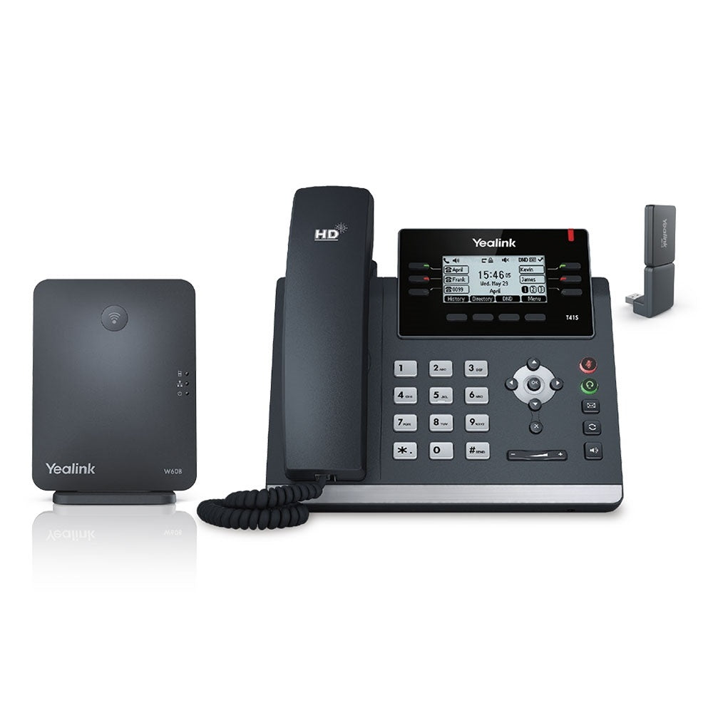 Yealink W41P DECT Desk Phone w/W60B & DDK10 (W41P) New